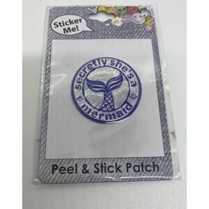 Her Accessories Peel & Stick Patch 3-D Sticker Me! Secretly She's a Mermaid NIP